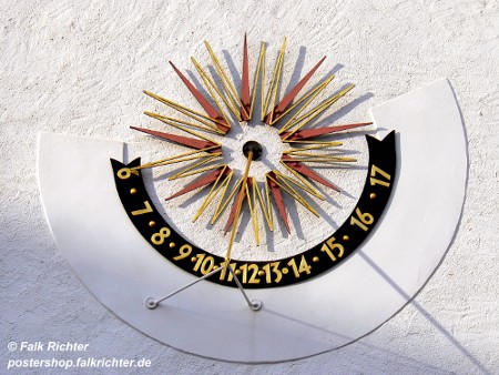 Sonnenuhr am Rathaus Mei�en